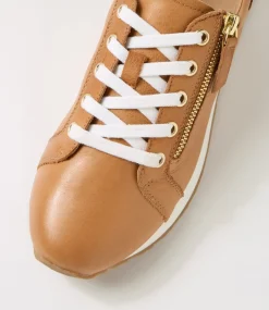 Women SUPERSOFT Comfort|Sneakers-Octavie Dark Tan Leather Sneakers