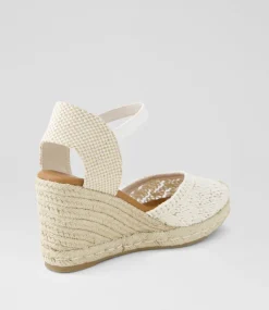 Women I LOVE BILLY Espadrilles|Heels-Olarn Natural Multi Heels