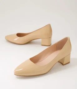 Women DIANA FERRARI Dress|Heels-Oledia Nude Patent Leather Heels