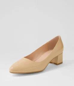 Women DIANA FERRARI Dress|Heels-Oledia Nude Patent Leather Heels