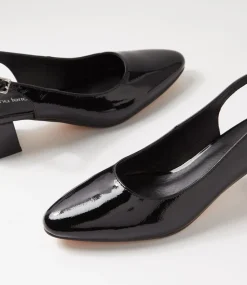 Women DIANA FERRARI Heels-Ollien Black Patent Leather Heels