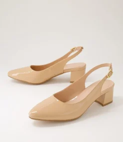 Women DIANA FERRARI Heels-Ollien Nude Patent Leather Heels