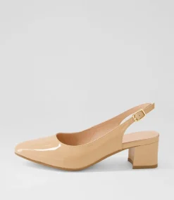 Women DIANA FERRARI Heels-Ollien Nude Patent Leather Heels