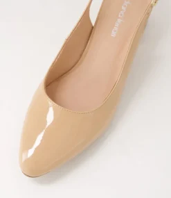 Women DIANA FERRARI Heels-Ollien Nude Patent Leather Heels