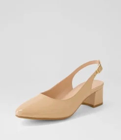 Women DIANA FERRARI Heels-Ollien Nude Patent Leather Heels
