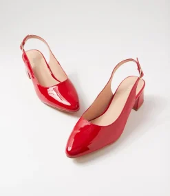 Women DIANA FERRARI Heels-Ollien Red Patent Leather Heels