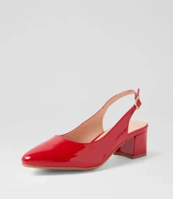 Women DIANA FERRARI Heels-Ollien Red Patent Leather Heels