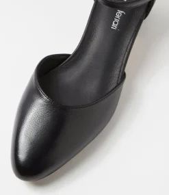 Women DIANA FERRARI Dress|Heels-Omarla Black Leather Heels
