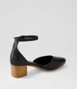 Women DIANA FERRARI Dress|Heels-Omarla Black Natural Leather Heels