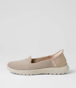 Women SKECHERS Sneakers-On The Go A Taupe Fabric Sneakers