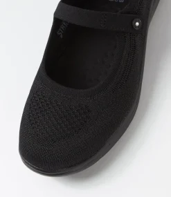 Women SKECHERS Flats-On The Go Flex Radiant Black Fabric Flat Shoes
