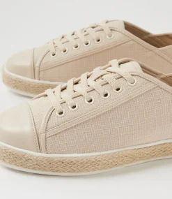 Women I LOVE BILLY Sneakers-Onnie Beige Fabric Sneakers