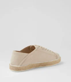 Women I LOVE BILLY Sneakers-Onnie Beige Fabric Sneakers