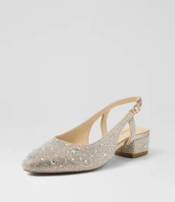 Women SUPERSOFT Comfort|Flats-Oriani Platinum Jewels Leather Heels