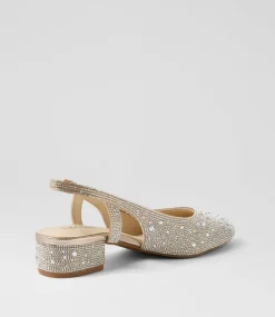 Women SUPERSOFT Comfort|Flats-Oriani Platinum Jewels Leather Heels