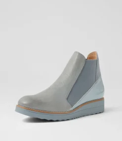 Women TOP END Boots|Wedges-Osiel Denim Mix Chelsea Boots
