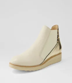 Women TOP END Boots|Wedges-Osiel Vanilla Metallic Leopard Multi Chelsea Boots