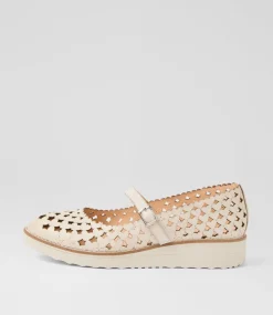 Women TOP END Mary Janes|Flats-Ostepp Almond Leather Flat Shoes