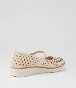 Women TOP END Mary Janes|Flats-Ostepp Almond Leather Flat Shoes