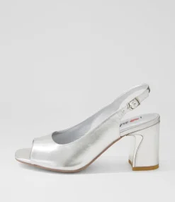 Women I LOVE BILLY Heels|Sandals-Otello Silver Sandals