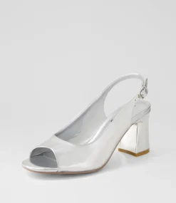 Women I LOVE BILLY Heels|Sandals-Otello Silver Sandals