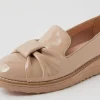 Women TOP END Flats-Ovsia Cafe Patent Leather Flat Shoes