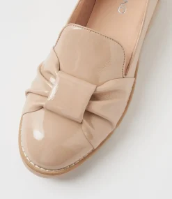 Women TOP END Flats-Ovsia Cafe Patent Leather Flat Shoes
