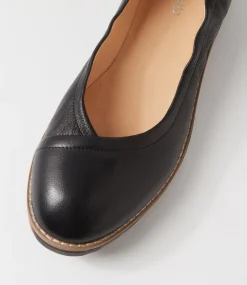 Women TOP END Loafers|Wedges-Oxsson Black Leather Loafers