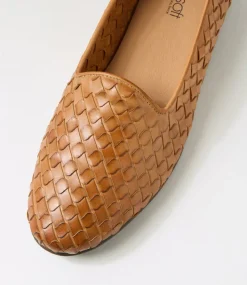 Women SUPERSOFT Comfort|Loafers-Padmas Brown Weave Leather Loafers