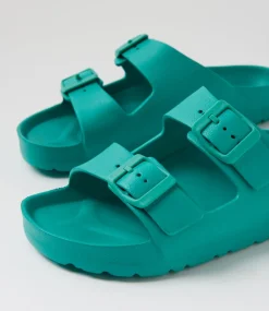 Women COLORADO Comfort|Flats-Palm S Emerald Eva Sandals