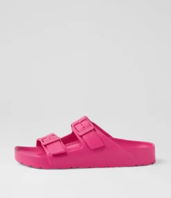 Women COLORADO Comfort|Flats-Palm S Fuschia Eva Sandals