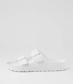 Women COLORADO Comfort|Flats-Palm S White Eva Sandals