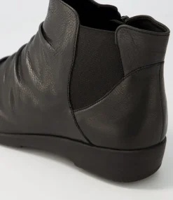 Women SUPERSOFT Boots|Comfort-PANKA BLACK LEATH-ELASTIC
