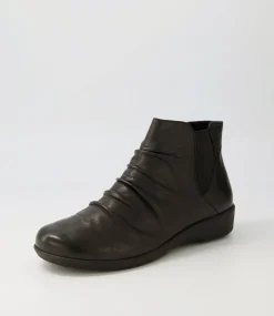 Women SUPERSOFT Boots|Comfort-PANKA BLACK LEATH-ELASTIC