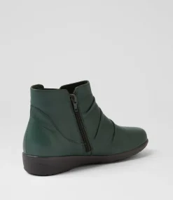 Women SUPERSOFT Boots|Comfort-Panka Forest Leather Elastic Ankle Boots