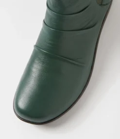 Women SUPERSOFT Boots|Comfort-Panka Forest Leather Elastic Ankle Boots