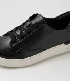 Women ROCKPORT Sneakers-Parissa Black Leather Sneakers