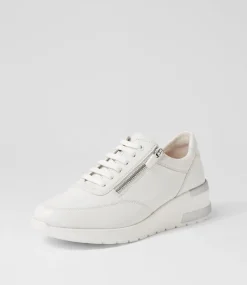 Women SUPERSOFT Comfort|Sneakers-PATTIE SU WHITE WHITE SOLE LEATHER