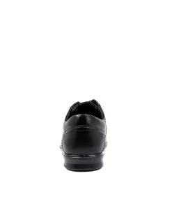 COLORADO Dress Shoes-Paul Black Leather Flat Shoes