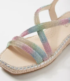 Women SUPERSOFT Comfort|Flats-Peacest Multi Silver Leather Sandals