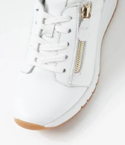 Women SUPERSOFT Comfort|Sneakers-Peaggae White Leather Sneakers