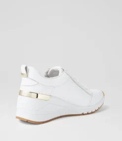 Women SUPERSOFT Comfort|Sneakers-Peaggae White Leather Sneakers