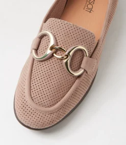 Women SUPERSOFT Flats|Comfort-Pearlis Taupe Nubuck Flat Shoes