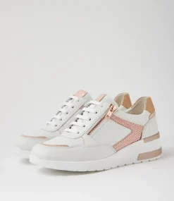 Women SUPERSOFT Comfort|Sneakers-Penelop White Rose Gold Multi Sneakers