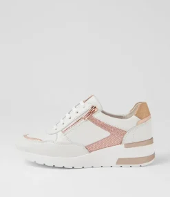 Women SUPERSOFT Comfort|Sneakers-Penelop White Rose Gold Multi Sneakers