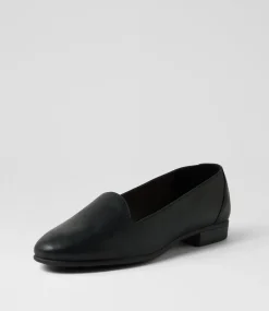 Women SUPERSOFT Flats-Penelopie Black Leather Flat Shoes