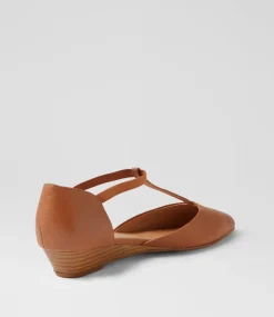 Women DIANA FERRARI Flats-Pepps Dark Tan Leather Flat Shoes