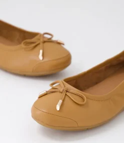 Women SUPERSOFT Comfort|Flats-Phillipe Dark Tan Leather Flat Shoes