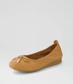 Women SUPERSOFT Comfort|Flats-Phillipe Dark Tan Leather Flat Shoes