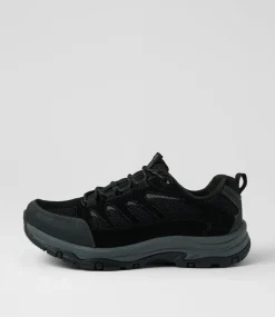 COLORADO Casuals-Pino Black Suede Lace Up Flats